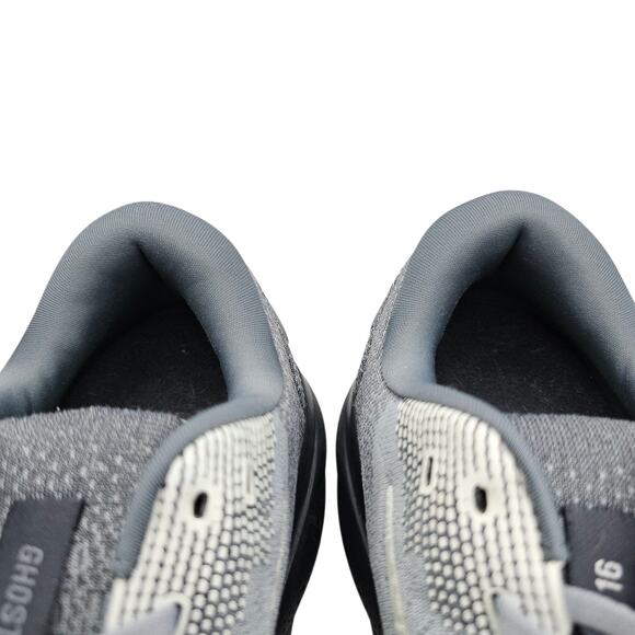 Brooks Ghost 16 Grey Primer Lime Mens 9.5 Extra Wide 4E Running Shoes Sneakers main image 10